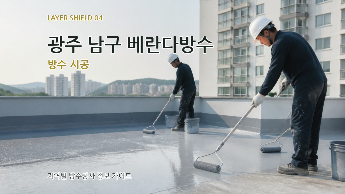 광주 남구 베란다방수 방수 시공