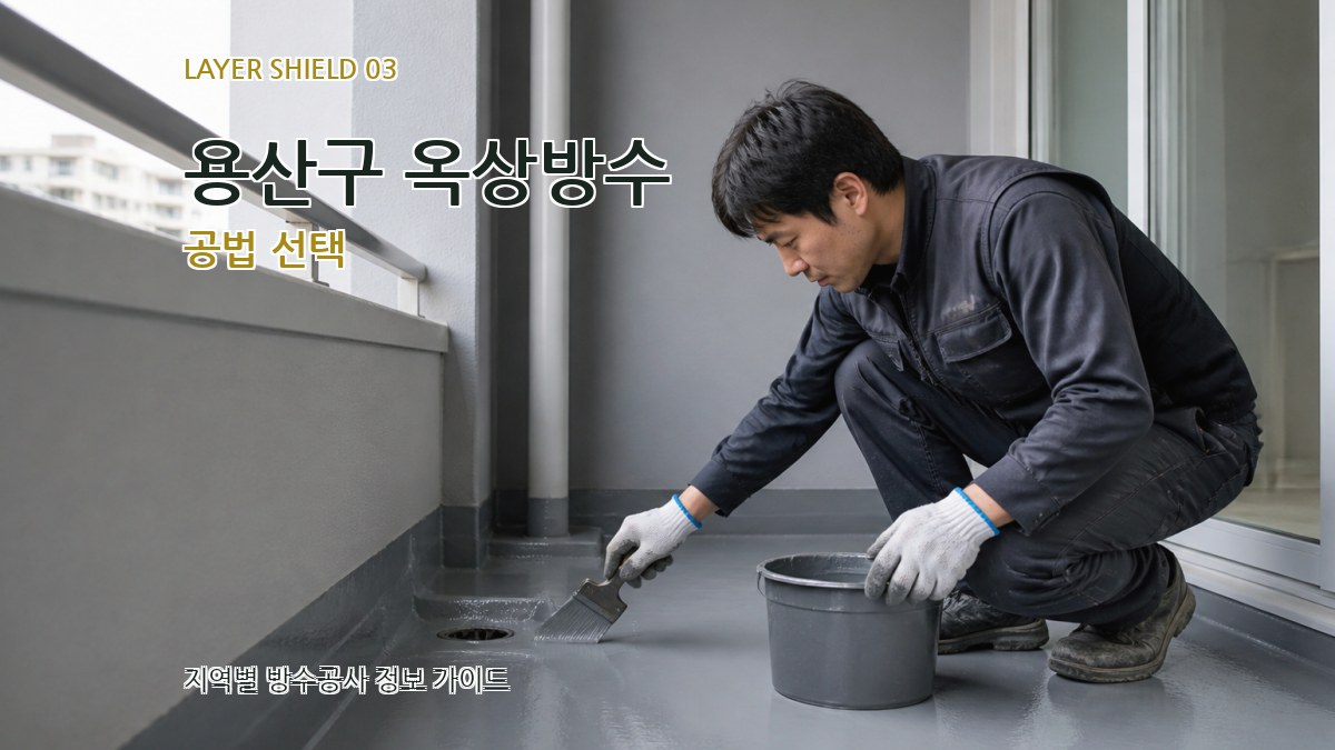 용산구 옥상방수 공법 선택