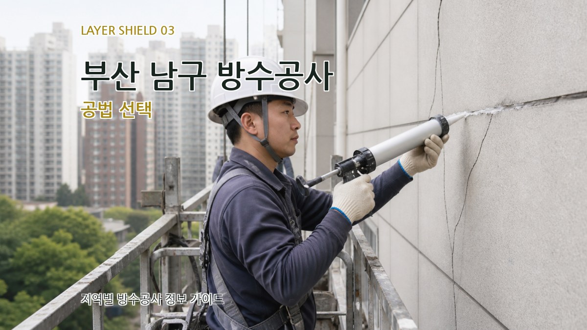 부산 남구 방수공사 공법 선택