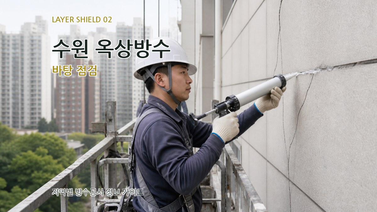 수원 옥상방수 바탕 점검