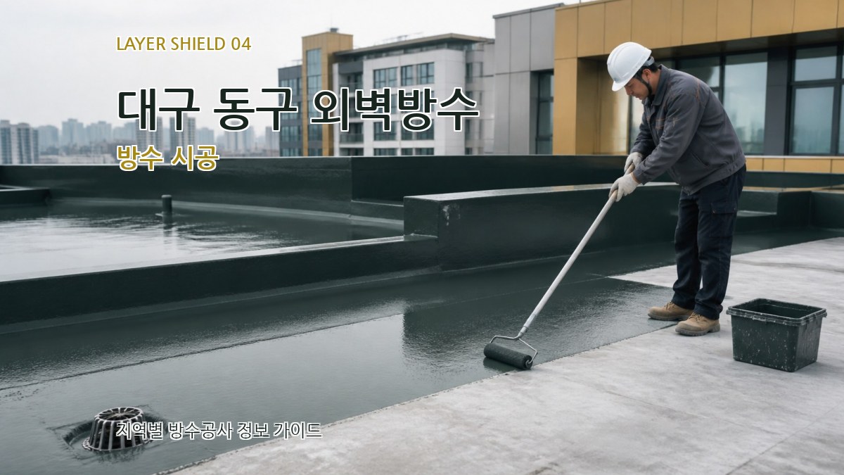 대구 동구 외벽방수 방수 시공