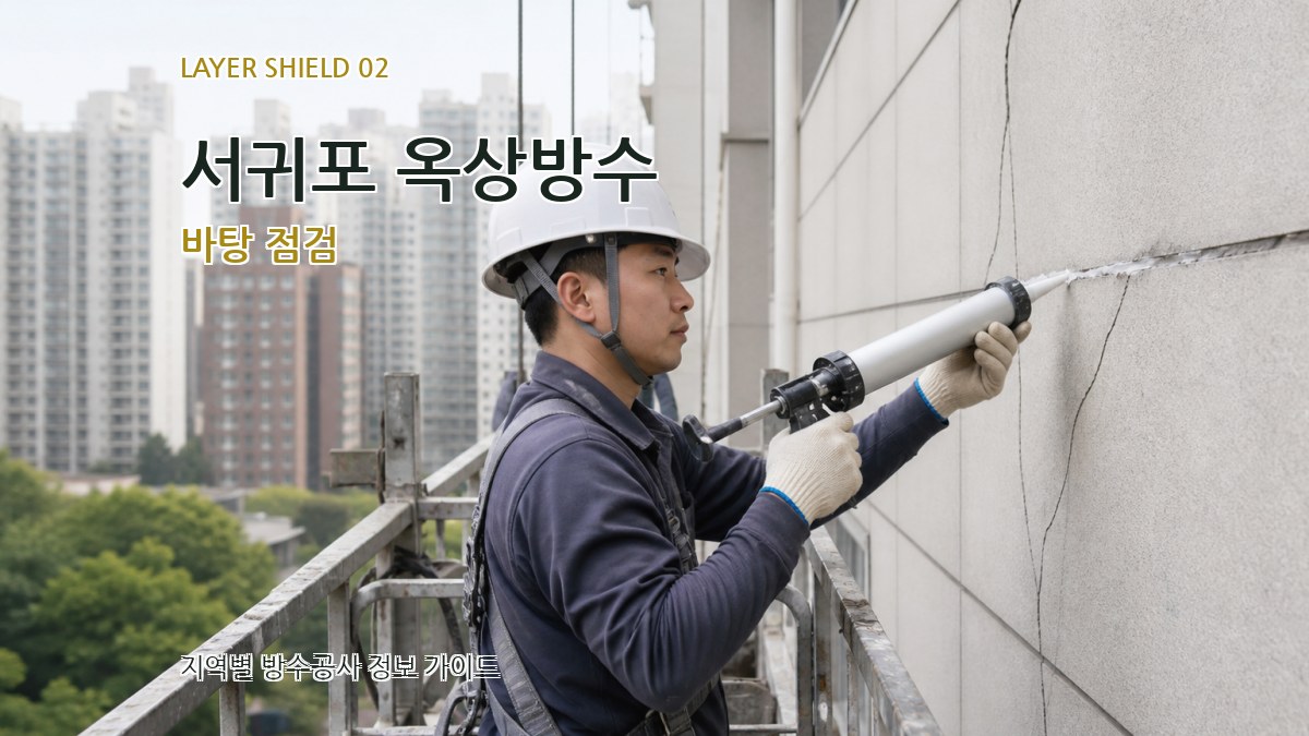 서귀포 옥상방수 바탕 점검