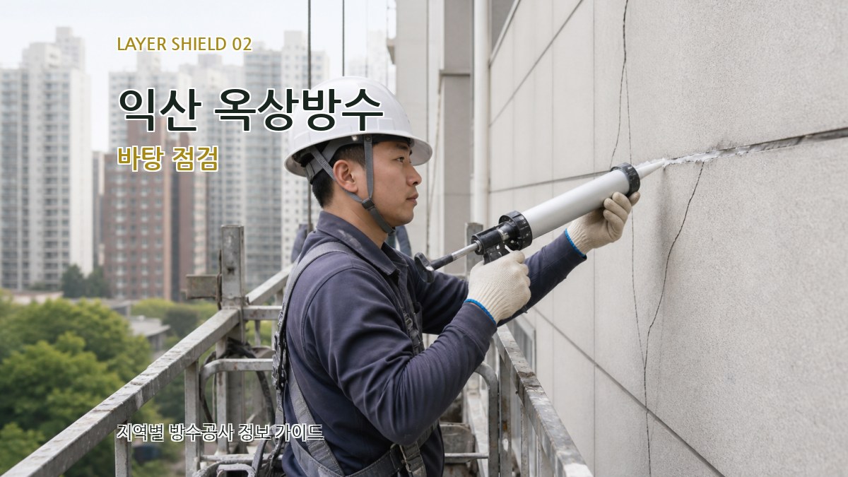 익산 옥상방수 바탕 점검