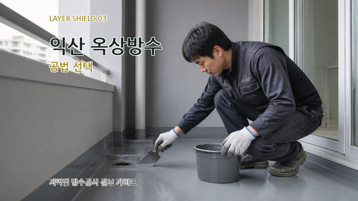 익산 옥상방수 공법 선택