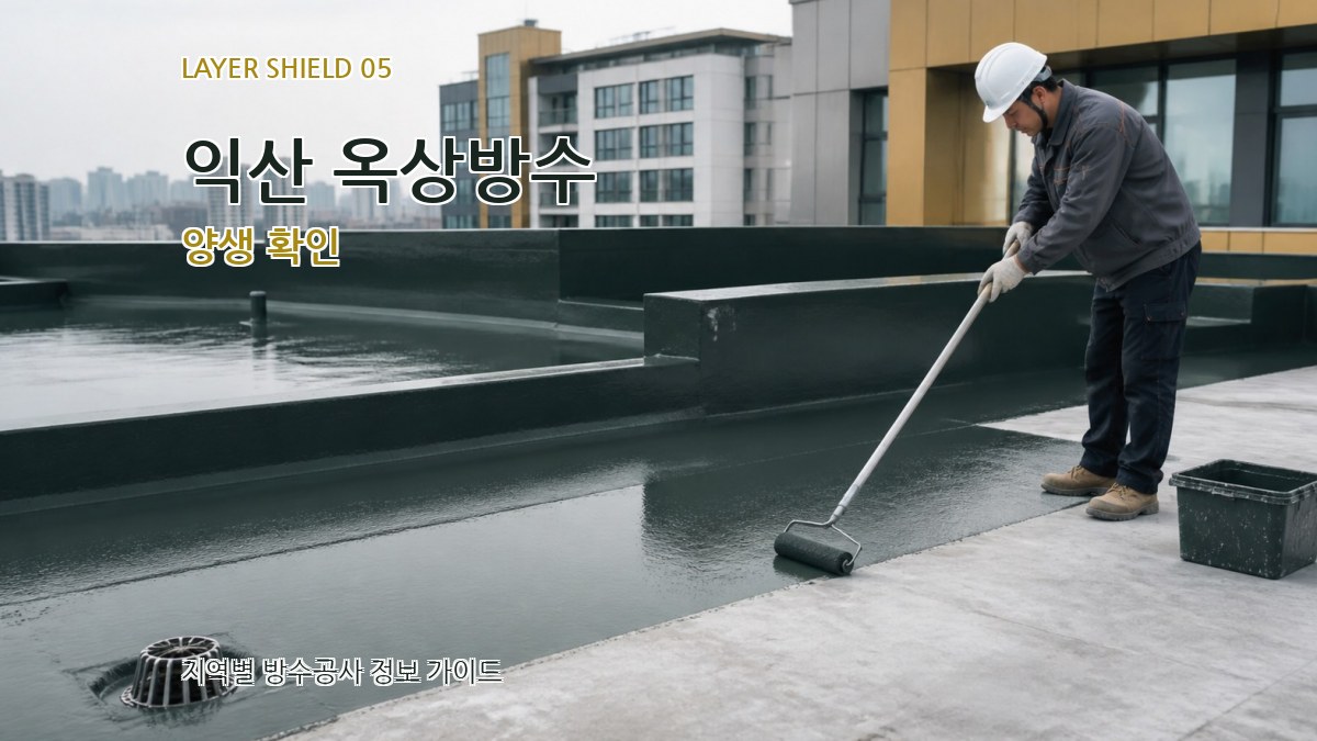 익산 옥상방수 양생 확인