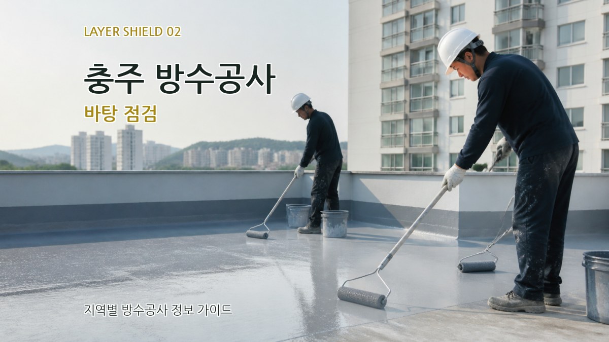 충주 방수공사 바탕 점검