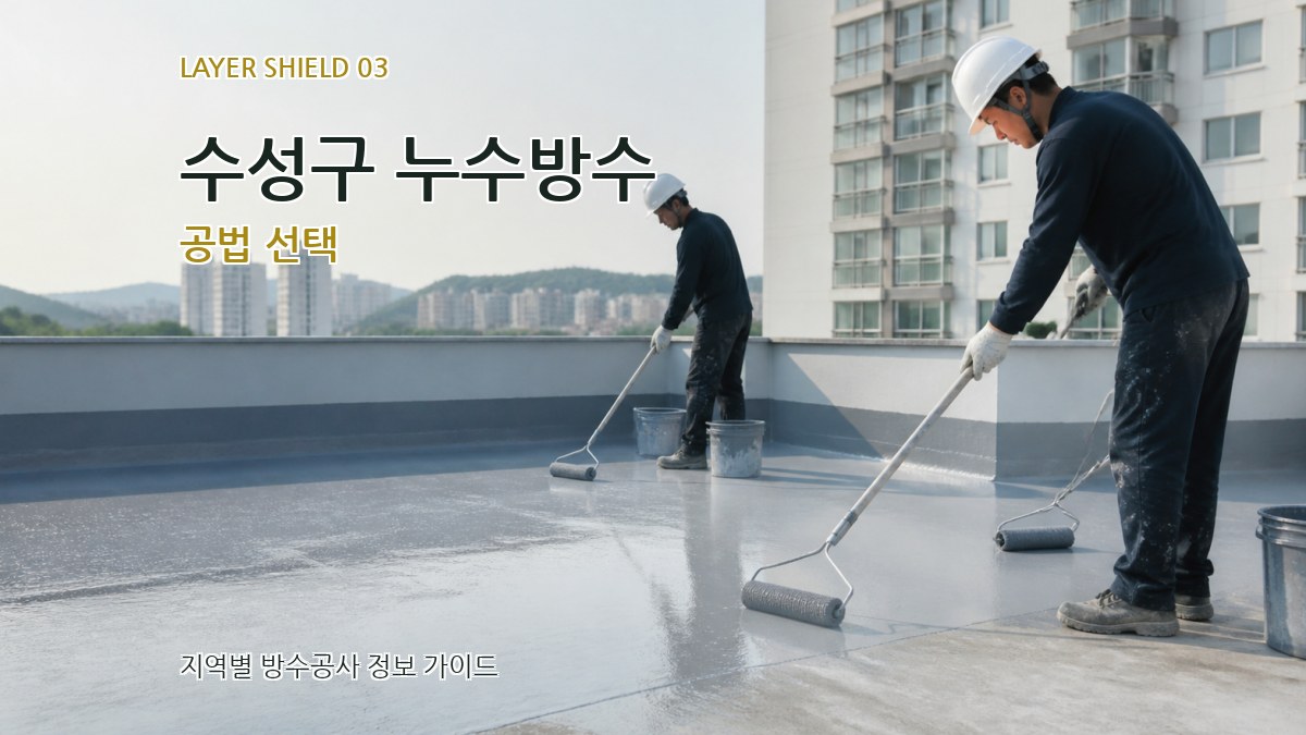 수성구 누수방수 공법 선택