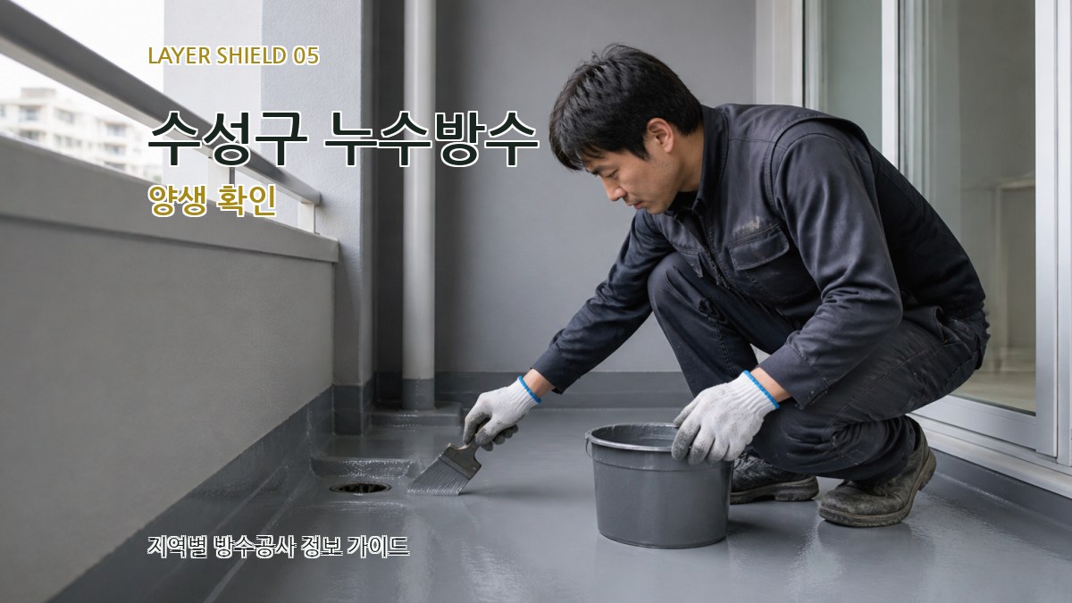 수성구 누수방수 양생 확인