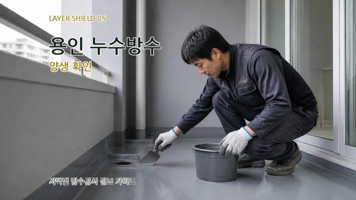 용인 누수방수 양생 확인