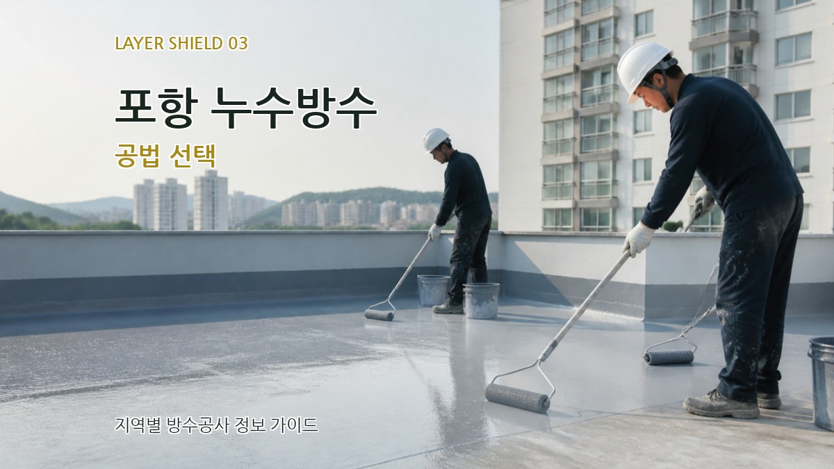 포항 누수방수 공법 선택