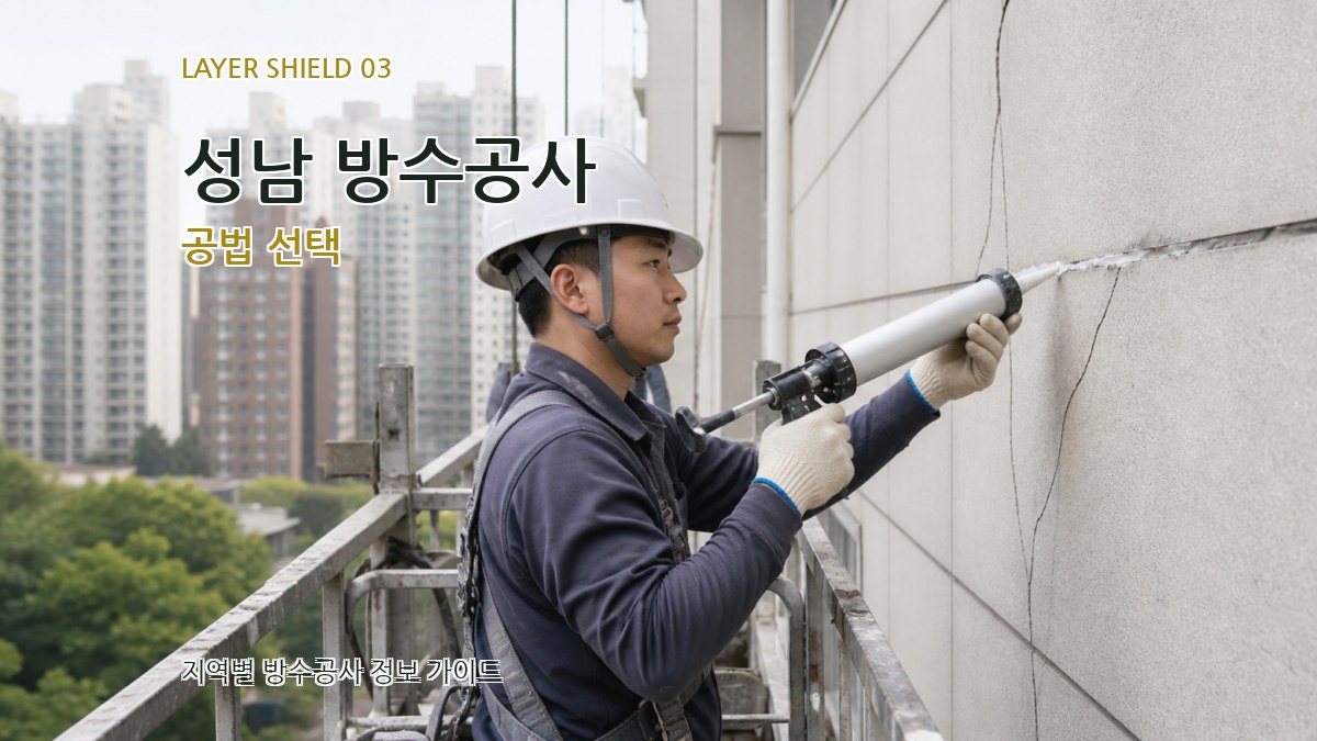 성남 방수공사 공법 선택