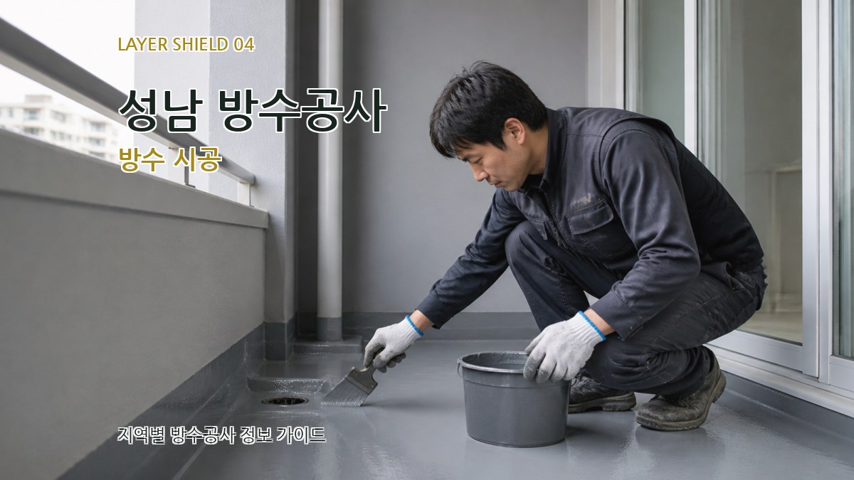 성남 방수공사 방수 시공