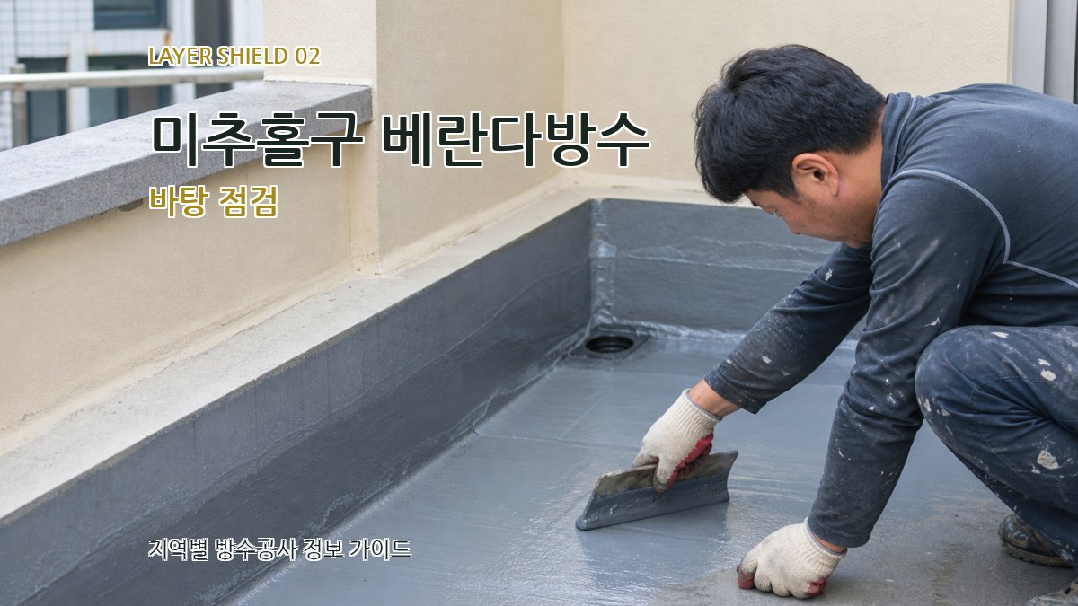미추홀구 베란다방수 바탕 점검