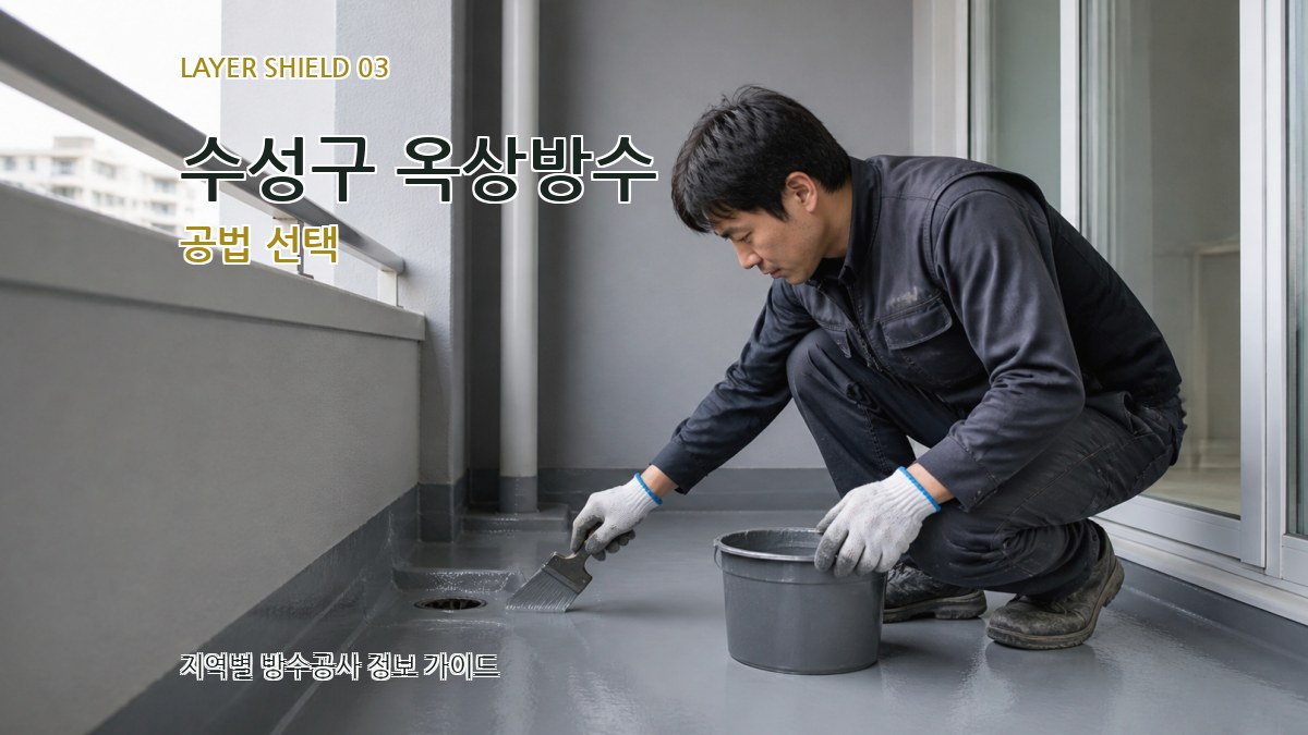 수성구 옥상방수 공법 선택