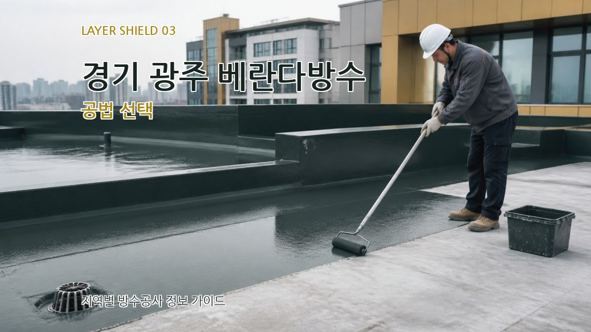 경기 광주 베란다방수 공법 선택