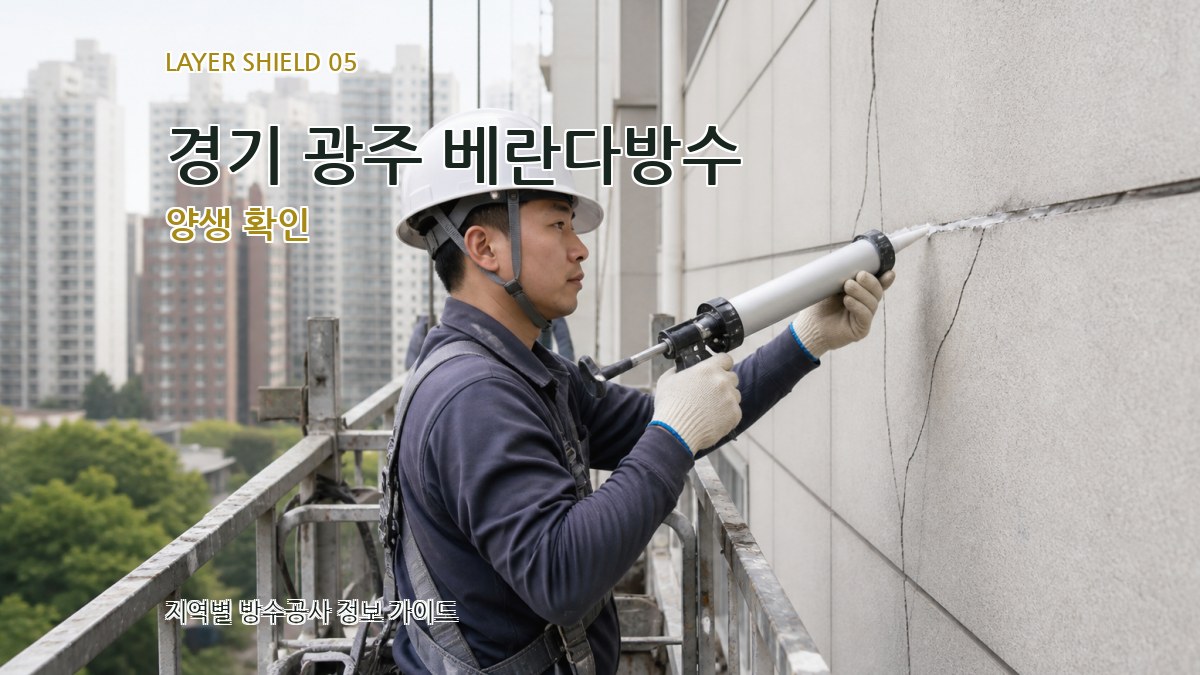 경기 광주 베란다방수 양생 확인