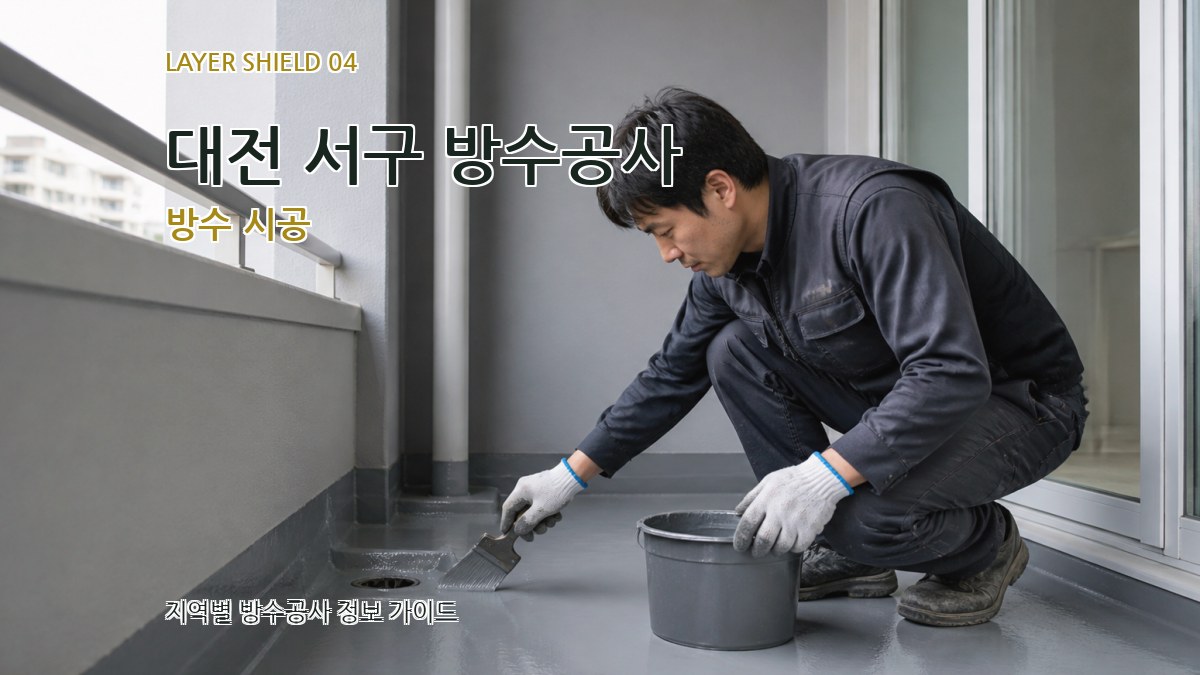 대전 서구 방수공사 방수 시공