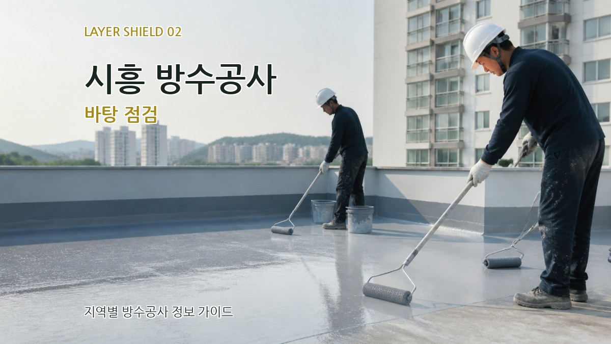 시흥 방수공사 바탕 점검