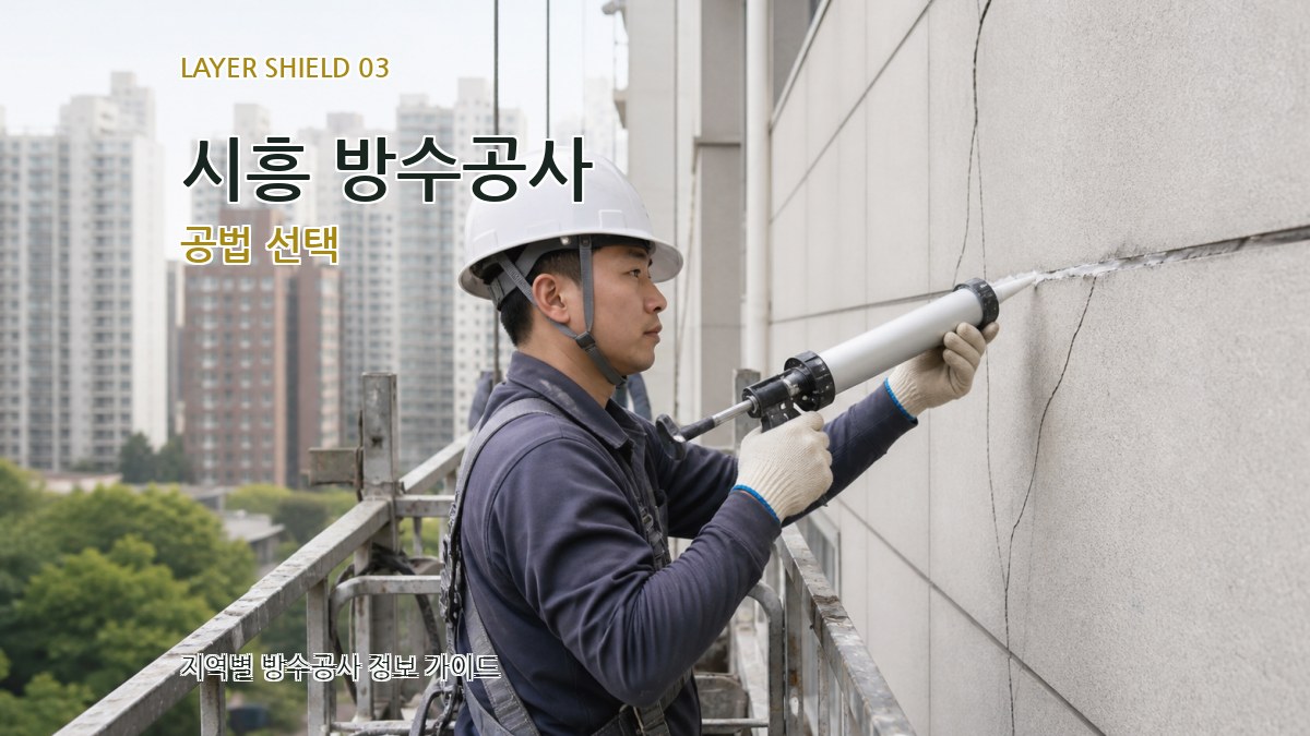 시흥 방수공사 공법 선택