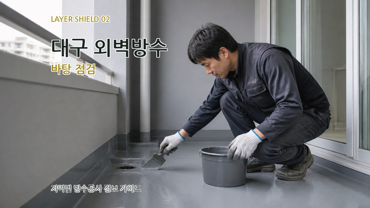 대구 외벽방수 바탕 점검