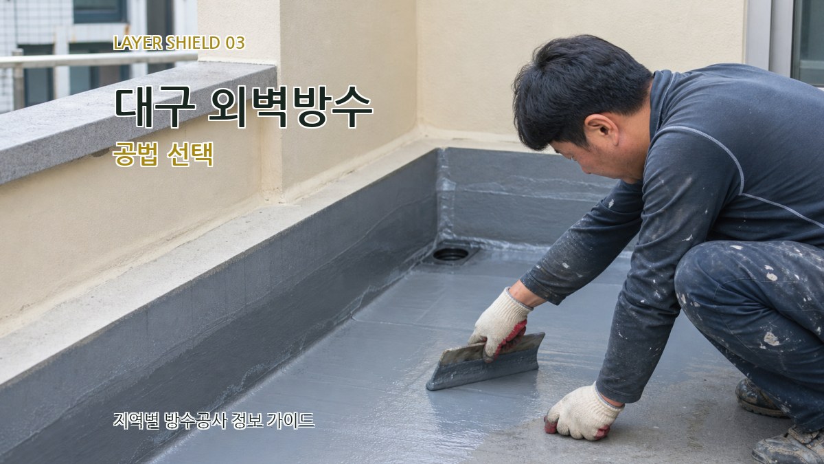 대구 외벽방수 공법 선택
