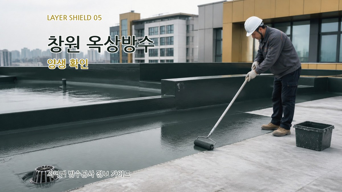 창원 옥상방수 양생 확인