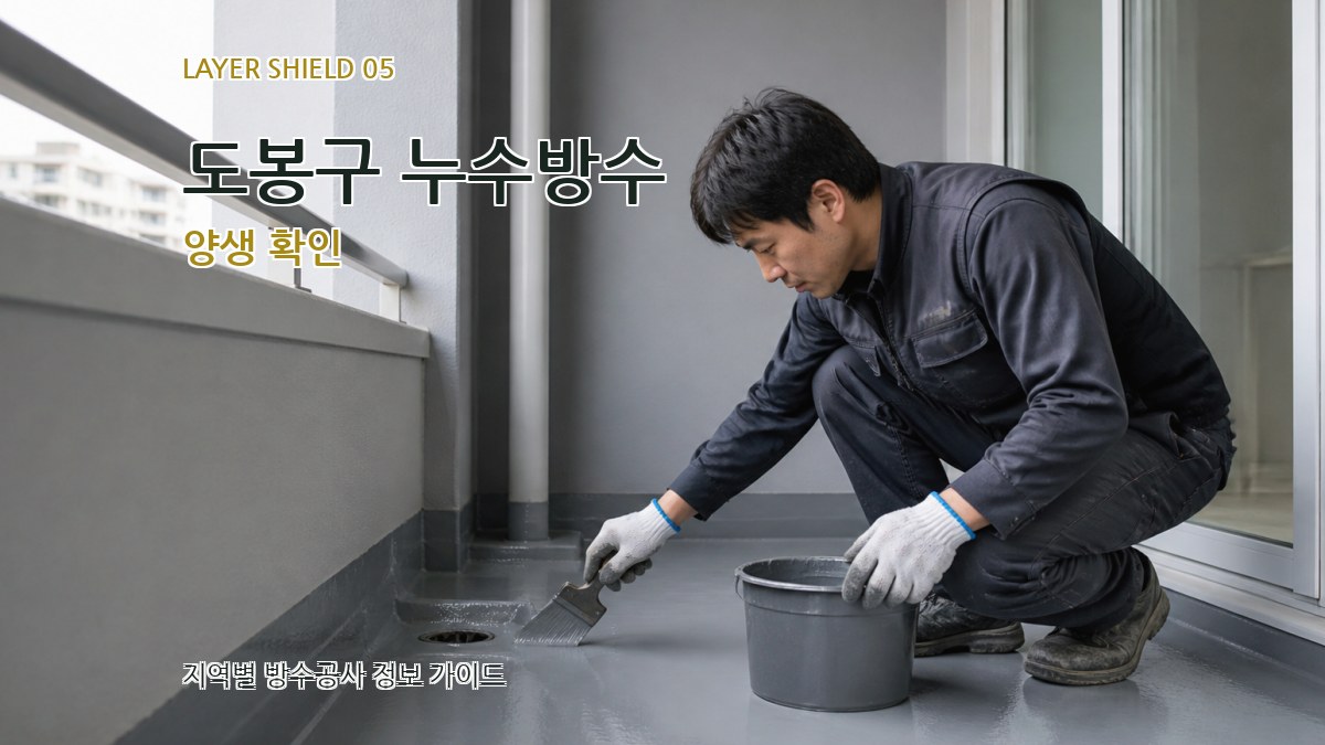 도봉구 누수방수 양생 확인