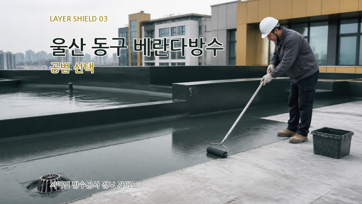 울산 동구 베란다방수 공법 선택