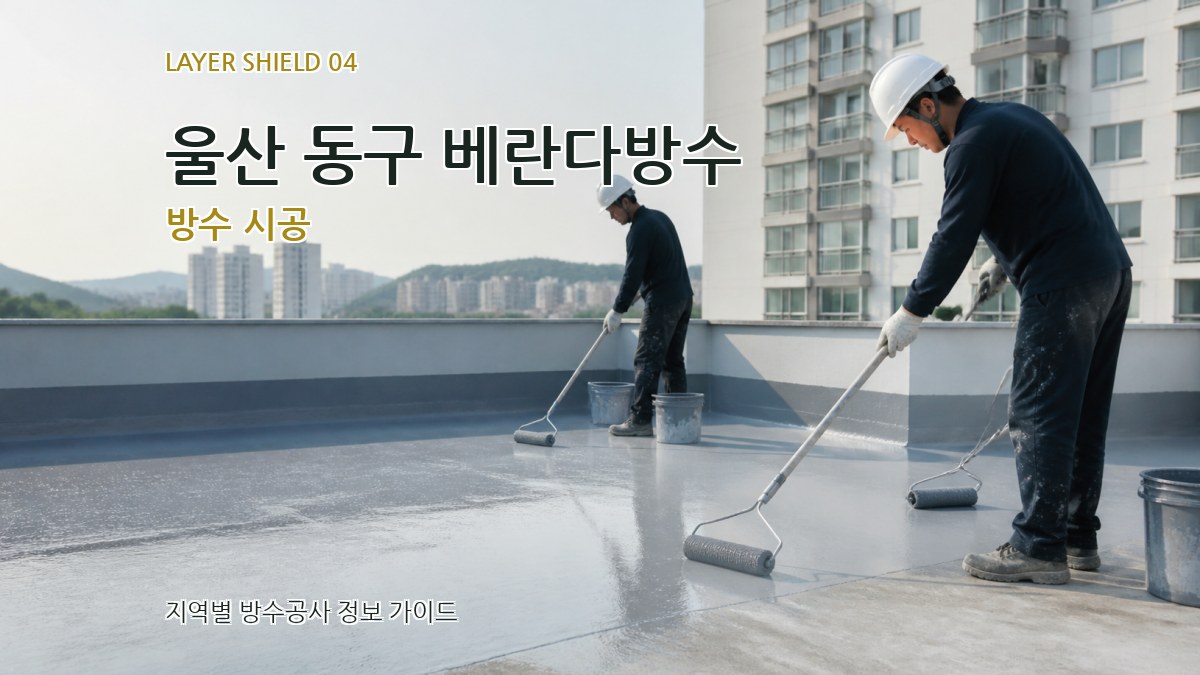 울산 동구 베란다방수 방수 시공