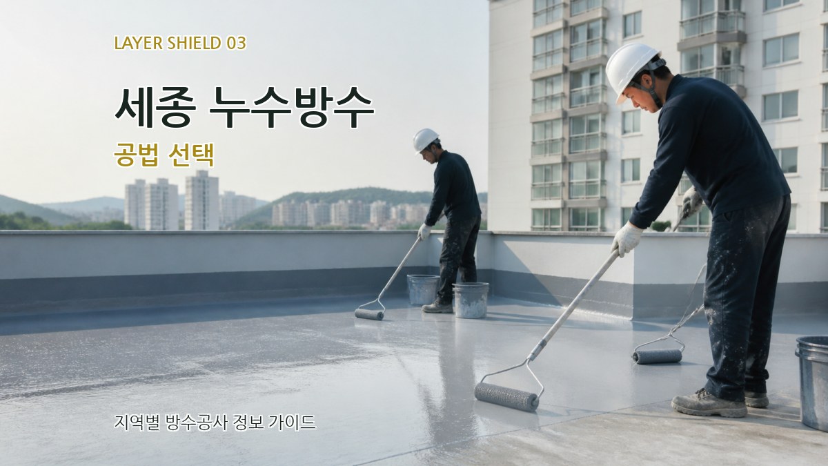 세종 누수방수 공법 선택