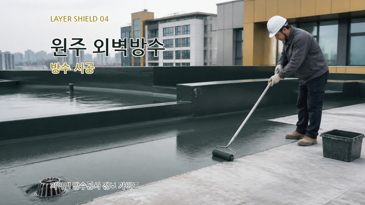 원주 외벽방수 방수 시공