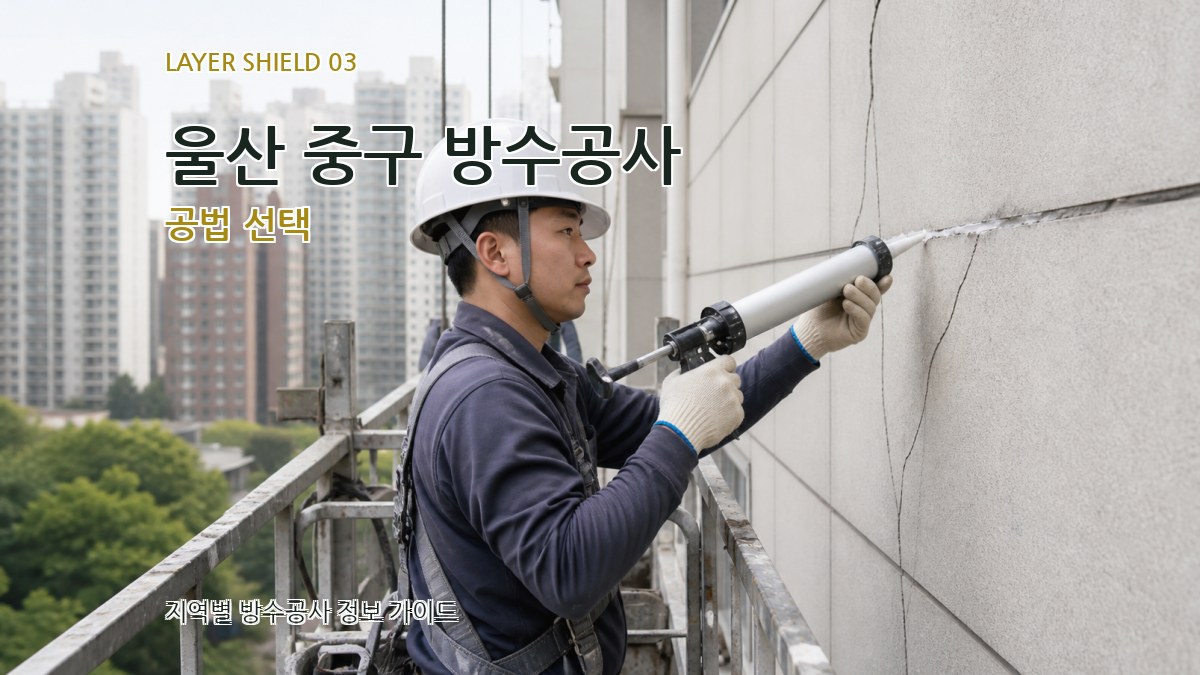 울산 중구 방수공사 공법 선택