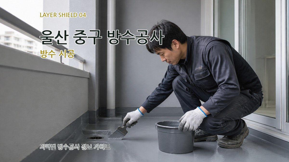 울산 중구 방수공사 방수 시공