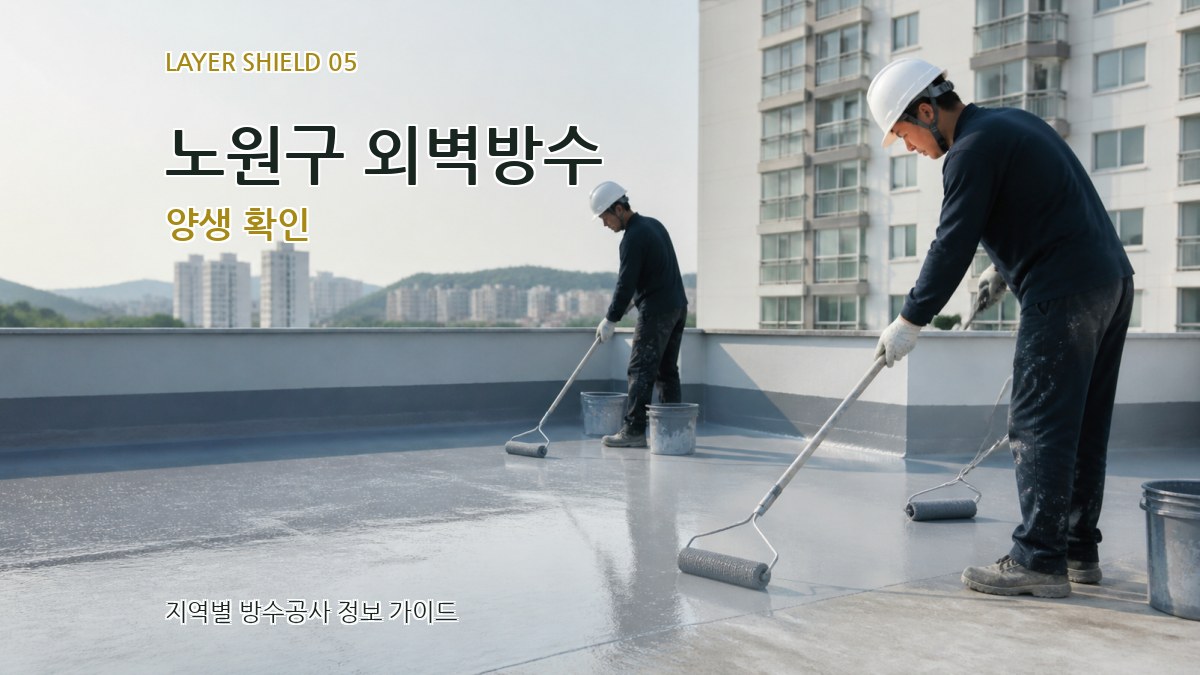 노원구 외벽방수 양생 확인