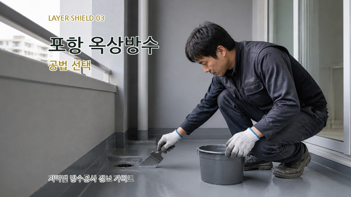포항 옥상방수 공법 선택