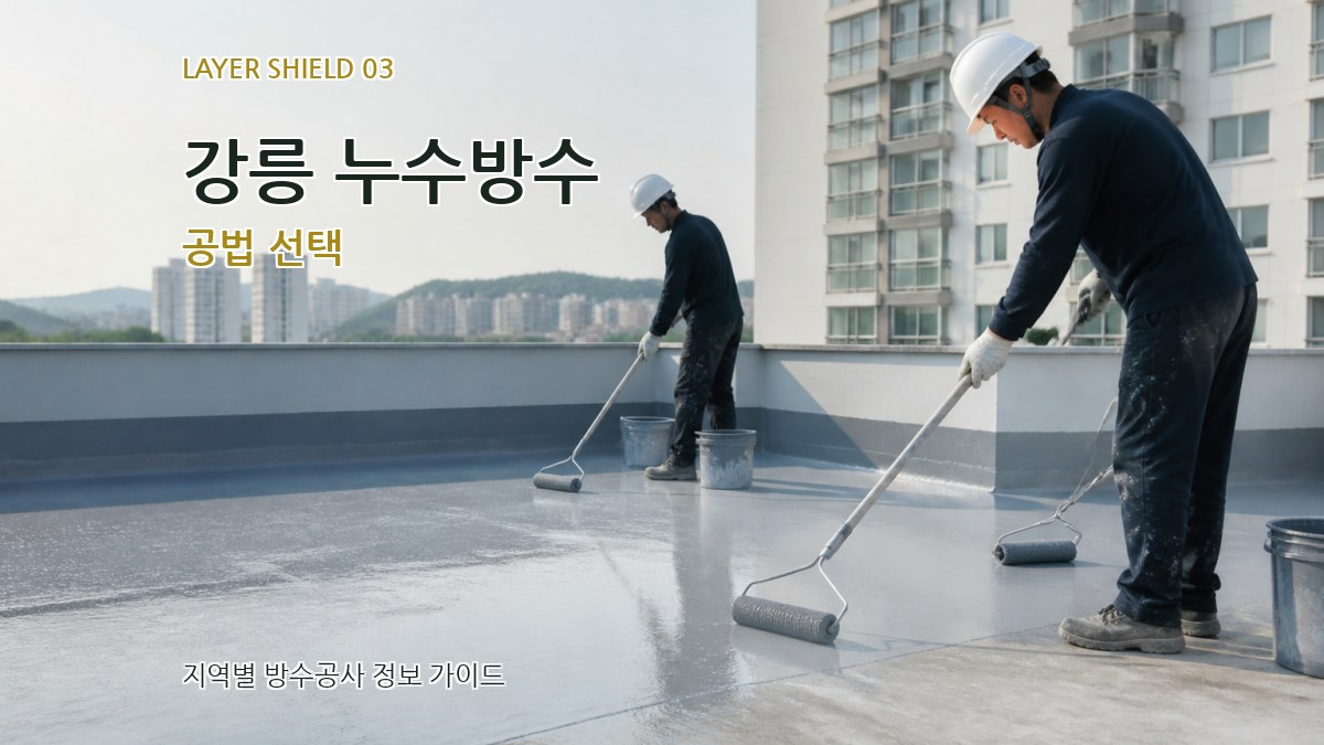 강릉 누수방수 공법 선택