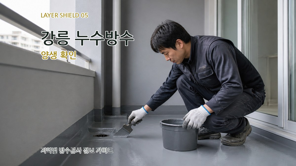 강릉 누수방수 양생 확인