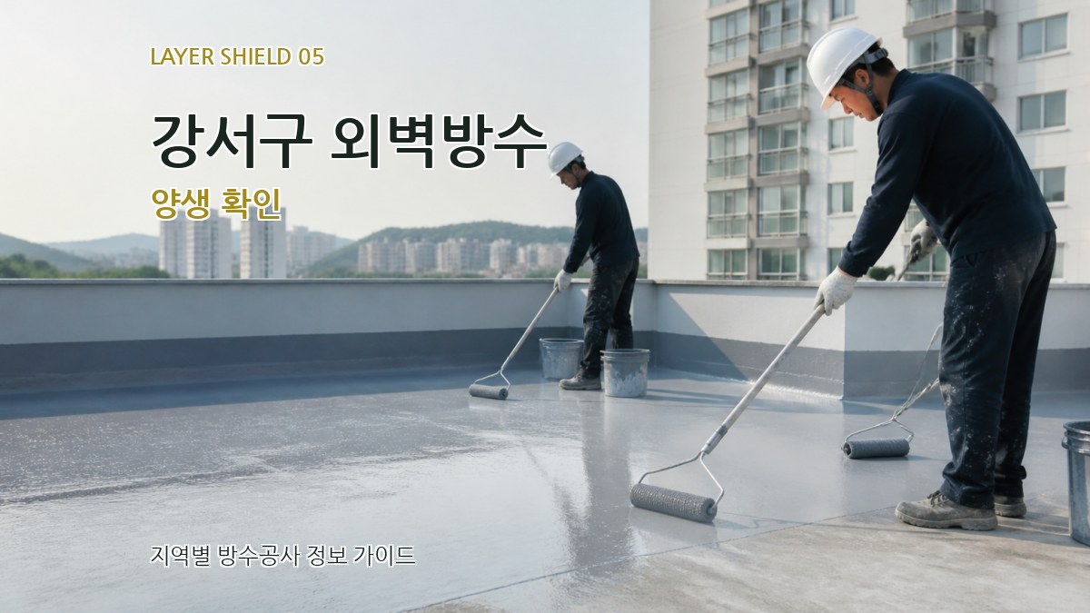 강서구 외벽방수 양생 확인