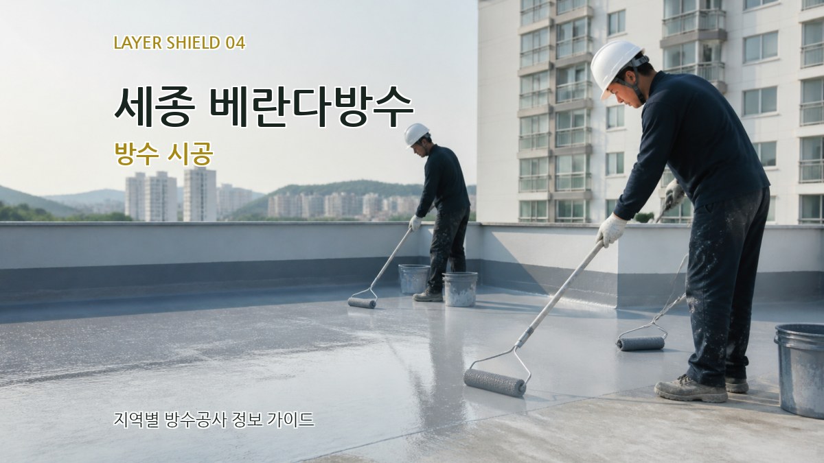 세종 베란다방수 방수 시공