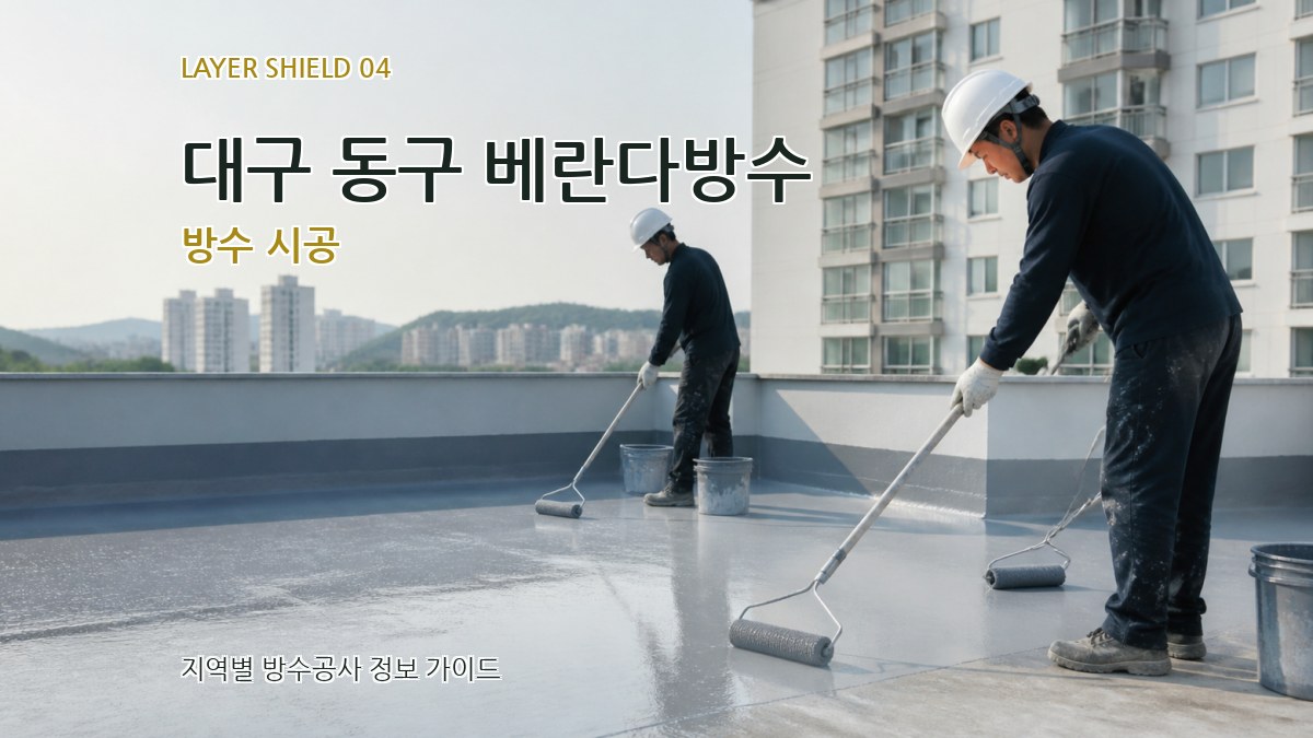 대구 동구 베란다방수 방수 시공