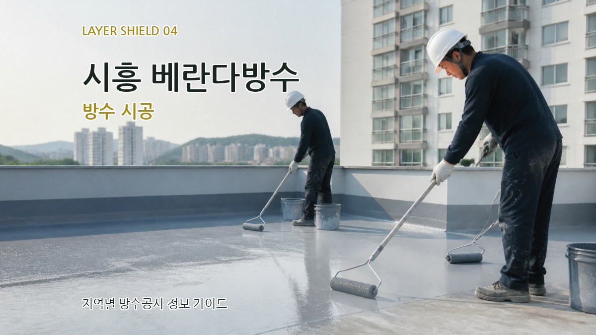 시흥 베란다방수 방수 시공
