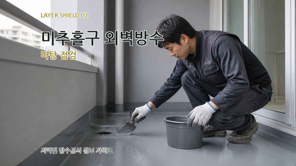 미추홀구 외벽방수 바탕 점검