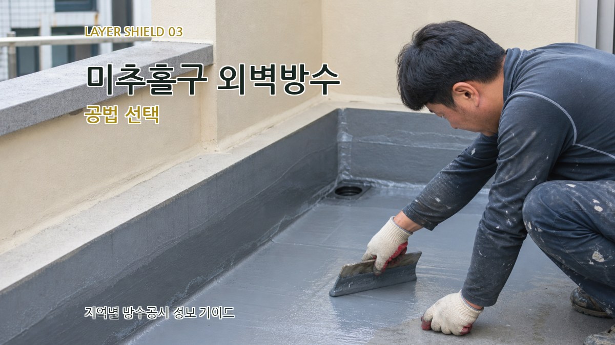 미추홀구 외벽방수 공법 선택
