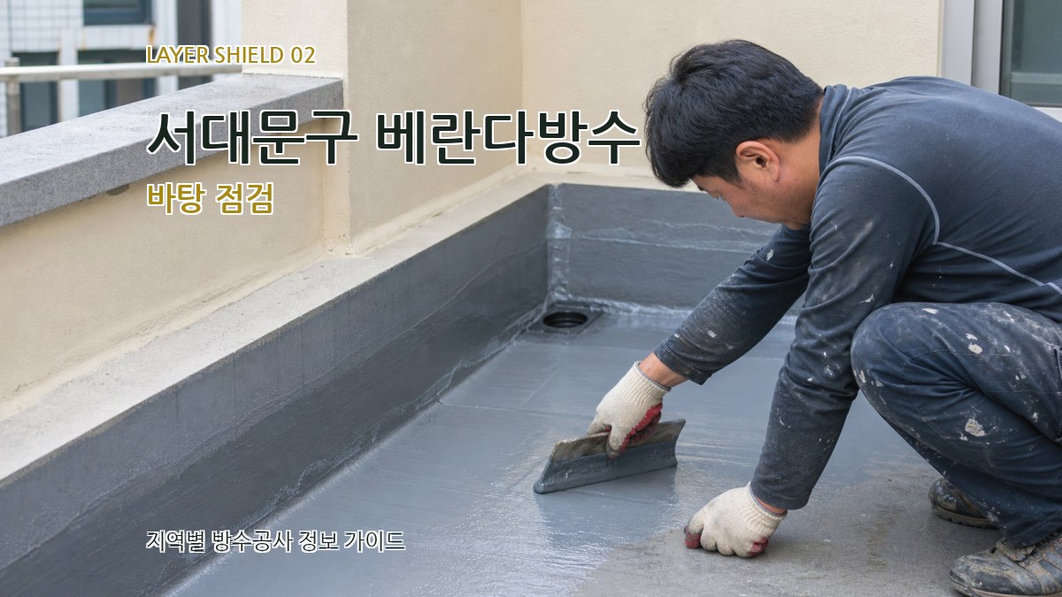서대문구 베란다방수 바탕 점검
