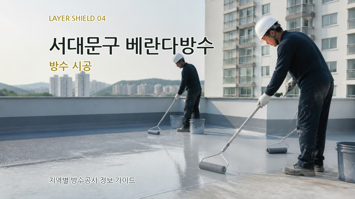 서대문구 베란다방수 방수 시공