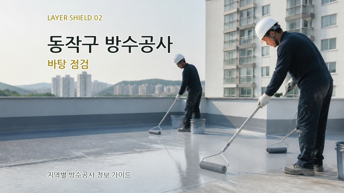 동작구 방수공사 바탕 점검