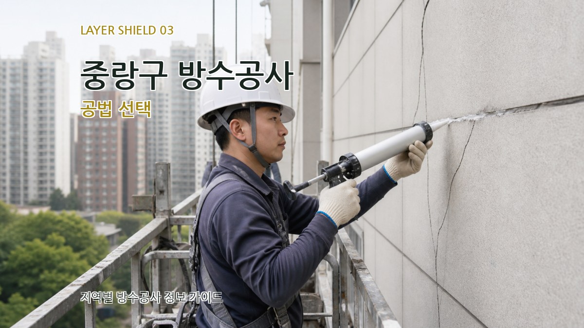 중랑구 방수공사 공법 선택