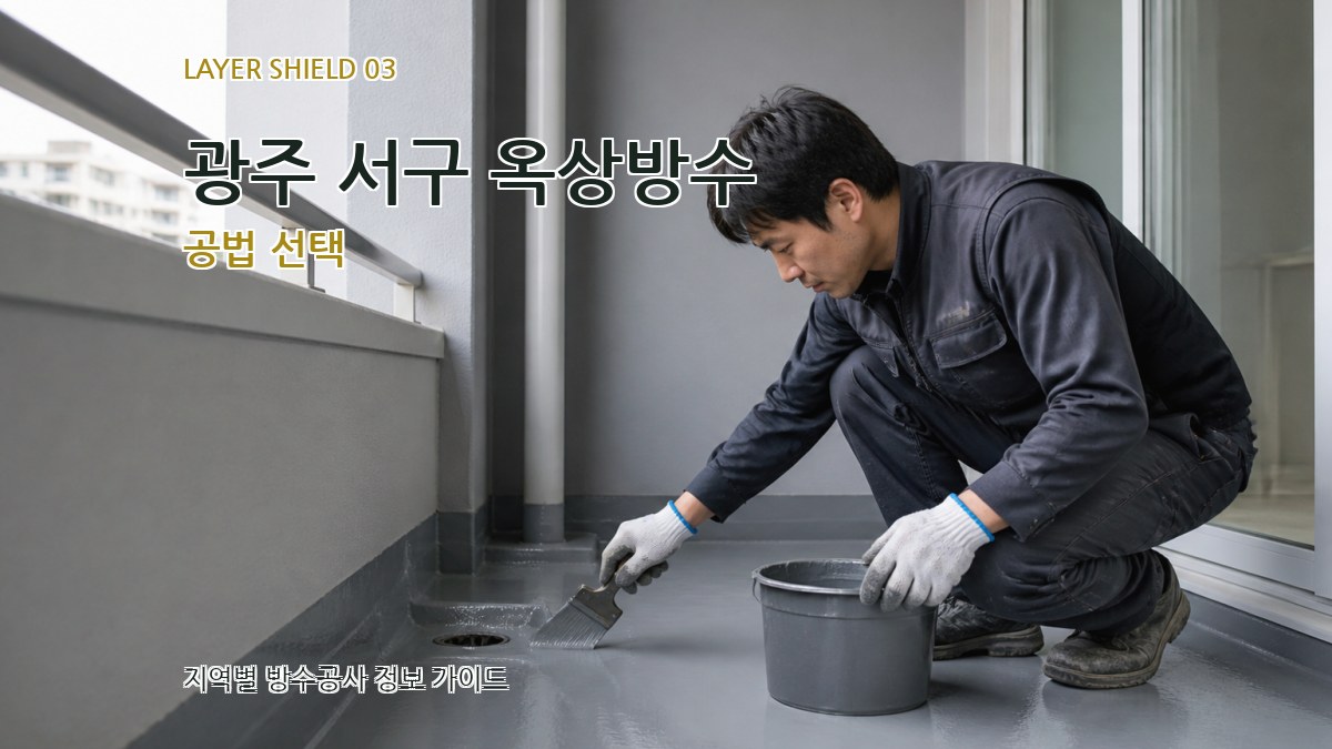 광주 서구 옥상방수 공법 선택