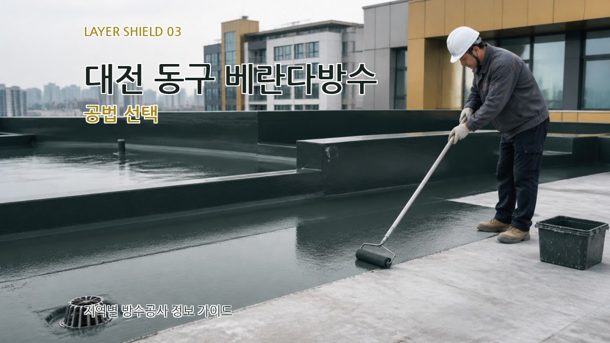 대전 동구 베란다방수 공법 선택