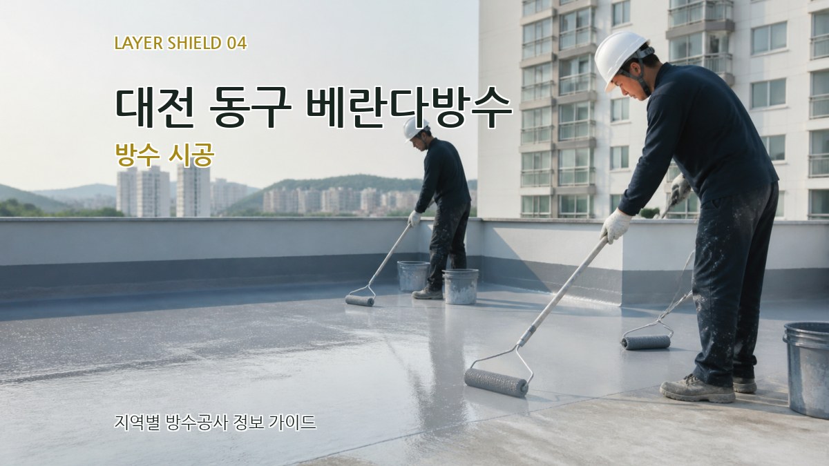 대전 동구 베란다방수 방수 시공